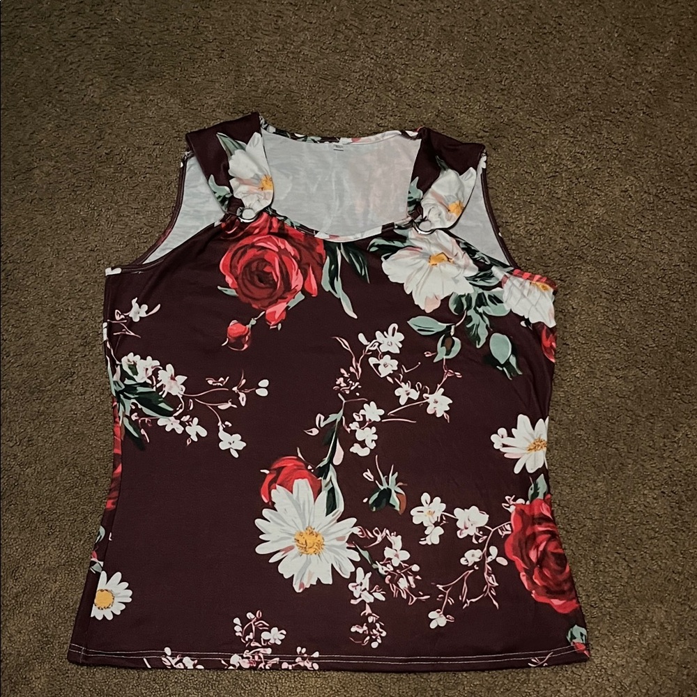 Floral Sleeveless Top
